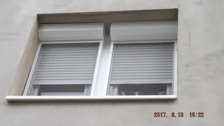 Modern külsőtokos alumínium redőny